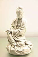 徳化窯 観音像 白磁