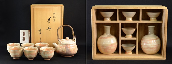 萩焼 茶器 酒器セット