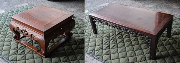 古家具 テーブル 唐木