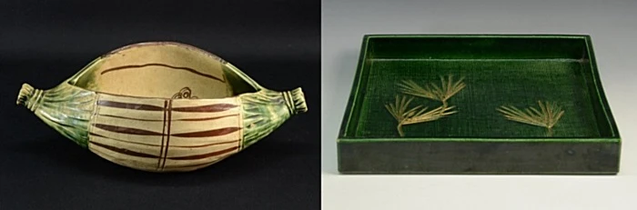 織部焼 鉢 角皿 盆