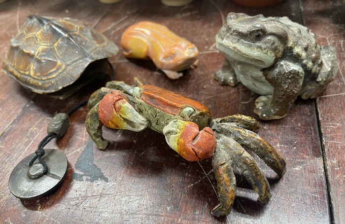 骨董品 置き物 蟹 亀 蛙 骨董品 買取 広島 鑑定