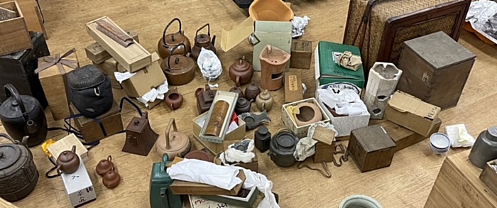骨董品 煎茶道具 急須 宝瓶 茶合 茶入 茶托 ボウフラ 福山市 無料出張査定